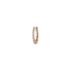 Jacquie Aiche Fine Jewelry Pave Diamond Mini Hoop Earring $530 YellowGold single